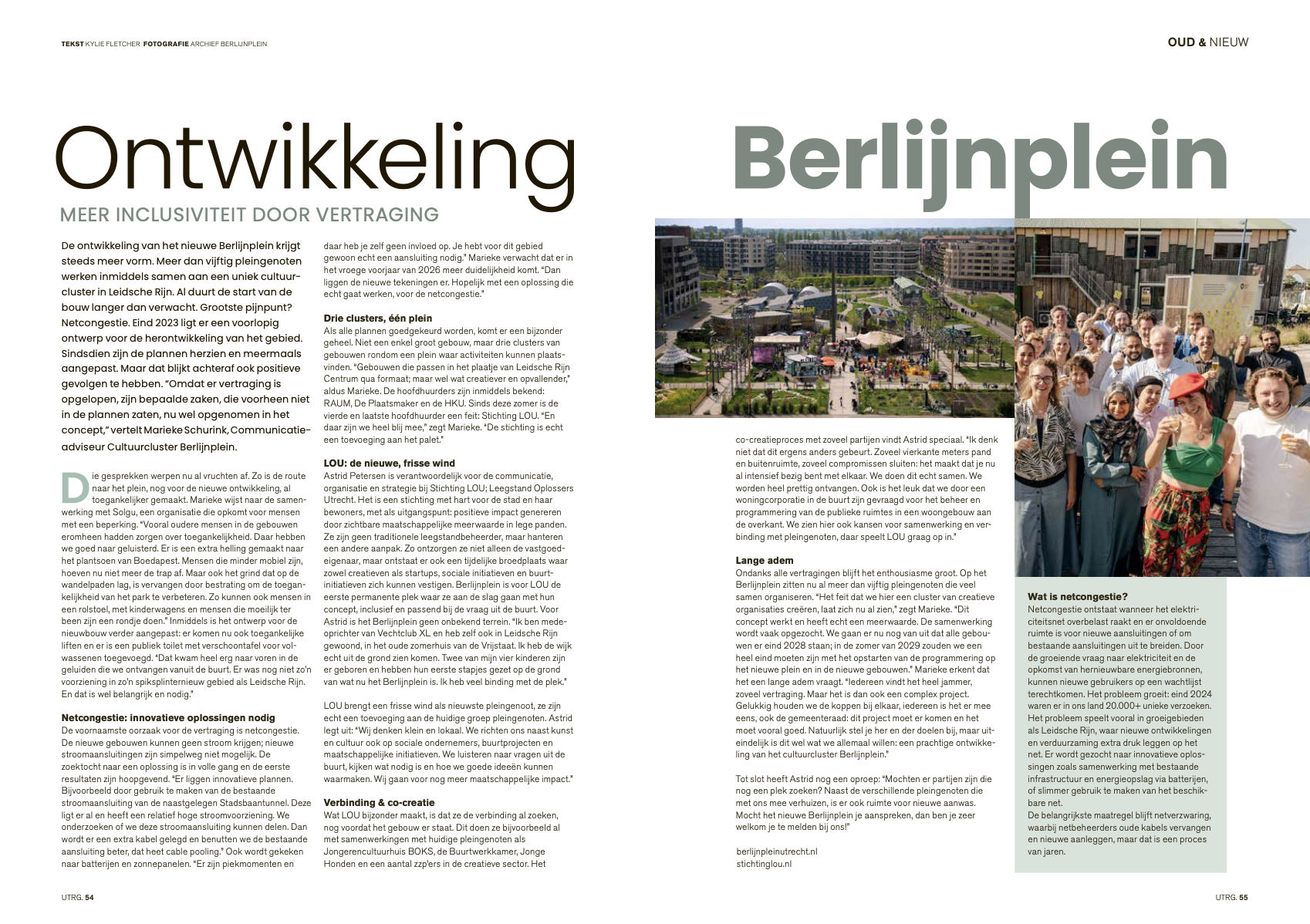 LOU | Berlijnplein in UTRG magazine